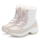 namcoverse Snow Boots Women Winter Plus Velvet Woman Shoes Warm Boots Upset To Keep Warm Thick Cotton Furry Red Women Boots Botas De Mujer