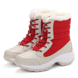 namcoverse Snow Boots Women Winter Plus Velvet Woman Shoes Warm Boots Upset To Keep Warm Thick Cotton Furry Red Women Boots Botas De Mujer