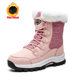 namcoverse Women's Winter High Boot With Fur Snow Boot Warm Puffy Boots For Women Water Proof White Platform Boot Shoes 41 Mid Calf Boots