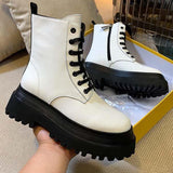 namcoverse New Women Boots Zipper No Slip Fashion  Mid Calf Boots Woman Casual Sports Shoes Female Winter Platform Heel Ladies Shoes