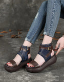 namcoverse Leather Platform Sandals Boots