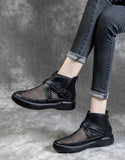 namcoverse Mesh Soft Soles Round Toe Ankle Boots