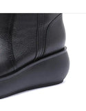 namcoverse Winter Autumn Mid Calf Wedge Boots