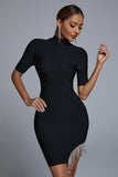 namcoverse Zaful Rhinestone Mini Bandage Dress