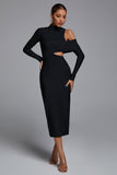 namcoverse Zalca Cutout Maxi Bandage Dress