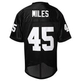 Movie PERMIAN Football Jersey MILES #45 Mens American Rugby Clothing Breathable Tops Quick Drying Sewing Soccer Jerseys Black 240716