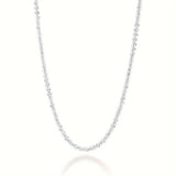 Twisted Sparkle Chain Simple And Sweet 925 Silver Bling Bling Neck Chain Jewelry Decoration