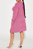 namcoverse Solid Color Relaxed Knitted Dress Suit