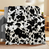 1pc Cozy Cow Print Throw Blanket - Soft, Warm, and Plush for Ultimate Comfort - Perfect for Couch, Bed, Sofa, Travelling, and Camping