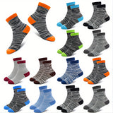 12 Pairs of Boys Premium Mid-Crew Sport Socks - Ultra-Comfy, Sweat-Absorbing, Breathable, and Quick-Drying for Basketball, Running, and Outdoor Activities - Polyester Knit Fabric, Striped Pattern, Suitable for All Seasons