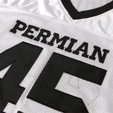 Movie PERMIAN #45 MILES Football Jersey Mens American Rugby Clothing Tops Breathable Quick Drying Sewing Soccer Jerseys Male 240709