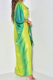 namcoverse Gradient Undeniable High Split Maxi Dress