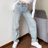 Womens Jeans Mom Baggay High Waist Straight Pants Women White Black Fashion Casual Loose Undefined Trousers 201223 Drop Delivery Appar Otihu