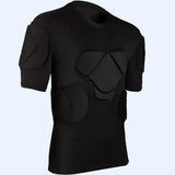 Padded Soccer Goalkeeper Jersey Men Sports Safety Protection Thicken Gear T-shirt Elbow Football Jerseys Vest Protector 240709