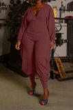 namcoverse Solid Color V Neck On-trend Jumpsuit