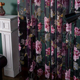 1pc Elegant Purple Floral Window Sheer Curtain - Small, Fresh, Translucent, and Stylish - Perfect for Living Room, Bedroom, Kitchen, Bathroom, and Home Decor