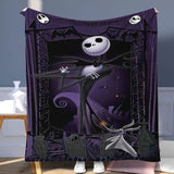 Ultra-Soft Disney Nightmare Before Christmas Flannel Throw Blanket - Perfect For Couch, Bed, And Gifts | Hd Printed, Machine Washable | Cozy & Versatile For All Seasons