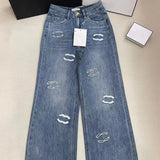 Women Jeans Brand Sprring New Arrival Loe Jeans Womens Fashion Pink High Waist Long Straight Leg Undefined Tender Pants Ropamujer Previous 84