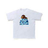 Women's and men's T-shirts Baggy Fat Edition 100% cotton summer camo breathable multi-functional high street trend T-shirt bathing ape