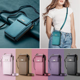 Womens RFID-Blocking Crossbody Phone Bag - Stylish Shoulder Purse with Secure Card Slots & Adjustable Strap