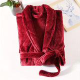 Ultra-Soft Flannel Bathrobe - Cozy & Comfortable, Perfect for Bedroom, Bathroom, and Poolside Use