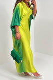 namcoverse Gradient Undeniable High Split Maxi Dress