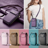 Womens RFID-Blocking Crossbody Phone Bag - Stylish Shoulder Purse with Secure Card Slots & Adjustable Strap