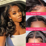 Wear and Go Glueless Body Wave Bob Wigs for Women Undetectable 4x4 Ready To Go Human Hair Wigs Pre Cut Lace Closure Wig