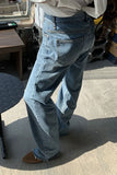 namcoverse Solid Color Modern Detachable Jeans