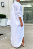 namcoverse Solid Color Modern Maxi Dress