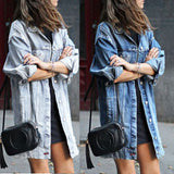 namcoverse Washed Denim Stylish Cutout Multi Pocket Mini Dress