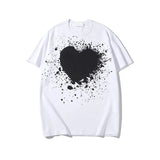 play Designer Men's T Shirts Heart Badge Brand Fashion Women's Short Sleeve Cotton Top POLO Shirt Clothing