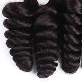 10A loose wave unprocessed brazilian virgin human hair weaves extension 3 bundles lot 12-30inch 1b natural black soft weft hair