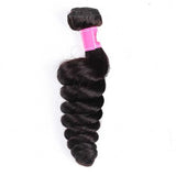 10A loose wave unprocessed brazilian virgin human hair weaves extension 3 bundles lot 12-30inch 1b natural black soft weft hair