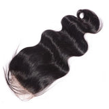 Silk top closure 4x4 Virgin 100% Human Hair Brazilian Straight Closure Pre Plucked Lace Frontal