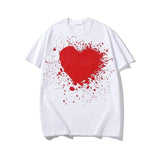 play Designer Men's T Shirts Heart Badge Brand Fashion Women's Short Sleeve Cotton Top POLO Shirt Clothing