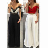 Women Pants Summer Fashion Solid Wide Leg High Waist Loose Fold Casual Long Chiffon Pantsskirt Multicolors Ladies Trousers Culottes Bottoms