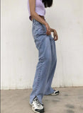 Womens Jeans Straight Leg Mom Baggy High Waist Pants Women Fashion Casual Loose Undefined Trousers