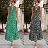 Namcoverse Backless V Neck Elegant Maxi Dress