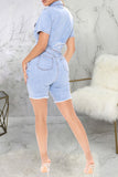 namcoverse Ripped On-trend Button Thru Denim Romper