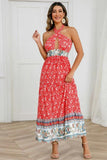 Namcoverse Summer Fashion Sleeveless A-Line Vintage Maxi Dress