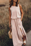 Namcoverse Boho Loose Split Maxi Dresses