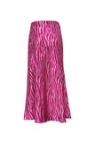 namcoverse Zebra Print Fishtail Midi Skirt