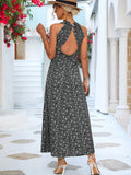 Namcoverse Backless V Neck Elegant Maxi Dress