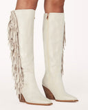 namcoverse Solid Color Smart Side Tassel Boots