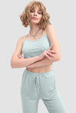 namcoverse Crop Cami Knit Top & Drawstring Waist Pants