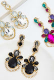 namcoverse Rhinestone Hollow Drop Earrings