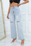 namcoverse Ripped Mid Rise Flared Jeans