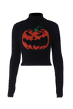 namcoverse Pumpkin Half Turtleneck Long Sleeve Sweater