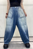 namcoverse Blue Gradient Hippy Pocket Jeans